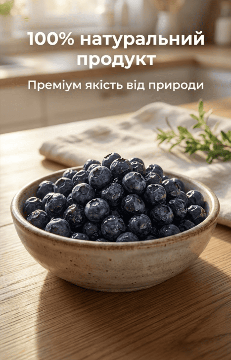 СУШЕНА ЧОРНИЦЯ ПРЕМІУМ - КОНЦЕНТРОВАНА КОРИСТЬ У КОЖНІЙ ЯГОДІ